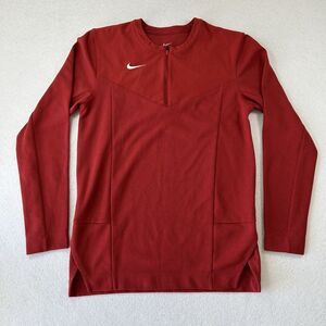 Nike 1/2 Zip Football Top Shirt Men's‎ Small Burgundy Red Dri Fit CW3509-613